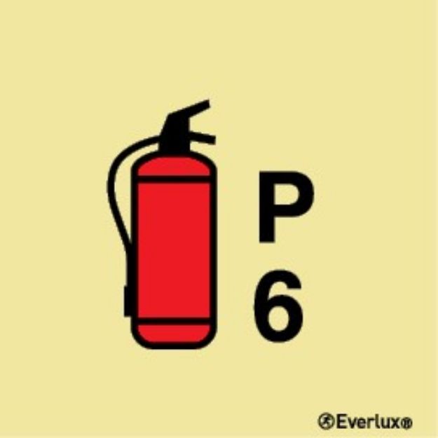 Powder portable fire extinguisher - 6Kg 